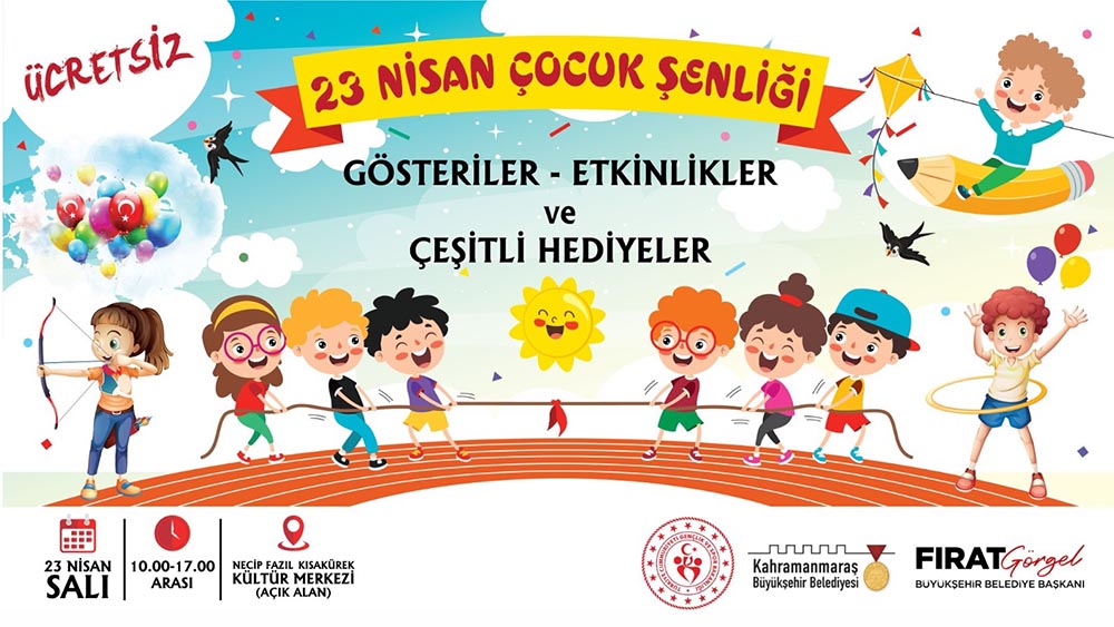 Büyükşehir Belediyesi, 23 Nisan Ulusal Egemenlik ve Çocuk Bayramı’nda miniklere
