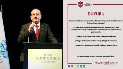 Türkiye Geleneksel Güreşler Federasyonu Başkan Vekili Şahin Hopur, Aday Hakem
