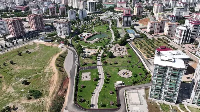 Çadır ve konteyner kentlere ev sahipliği yapan yeşil alanlarda bakım