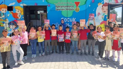 Büyükşehir Belediyesinin Mobil Çocuk Kütüphanesi; Onikişubat, Dulkadiroğlu ve Türkoğlu’nun kırsal
