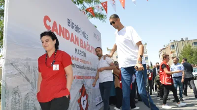 Mardin’de Türk Kızılay tarafından düzenlenen kan bağışı kampanyasına ‘Dünyanın en