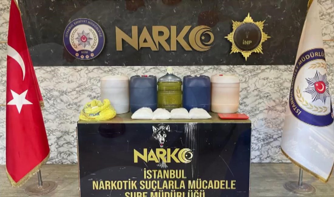 İstanbul ve Ankara’da gerçekleştirilen “Narkoçelik-17” operasyonlarında 1 ton 23 kg