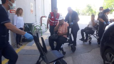 Kahramanmaraş’ın Andırın ilçesinde Andırın Devlet Hastanesinde gerçekleştirilen acil durum tatbikatı