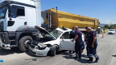Kahramanmaraş’ta tır ile otomobilin çarpışması sonucu yaşanan trafik kazasında 1
