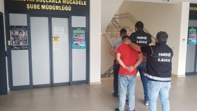 Kahramanmaraş'ta, Narkotik Suçlarla Mücadele Şube Müdürlüğü ekipleri tarafından uyuşturucu madde