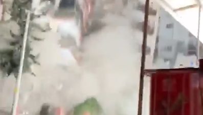 Adana’nın Çukurova ilçesinde 6 Şubat 2023’te meydana gelen depremde yıkılan