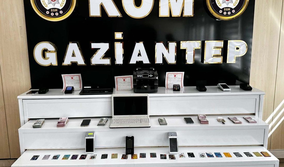 Gaziantep’te polis ekipleri tarafından gerçekleştirilen tefeci operasyonunda tutuklanan 6 şüpheli