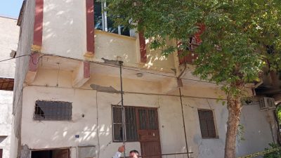 Kahramanmaraş’ın Pazarcık ilçesinde ikamet de çıkan yangında ev sahibi feci