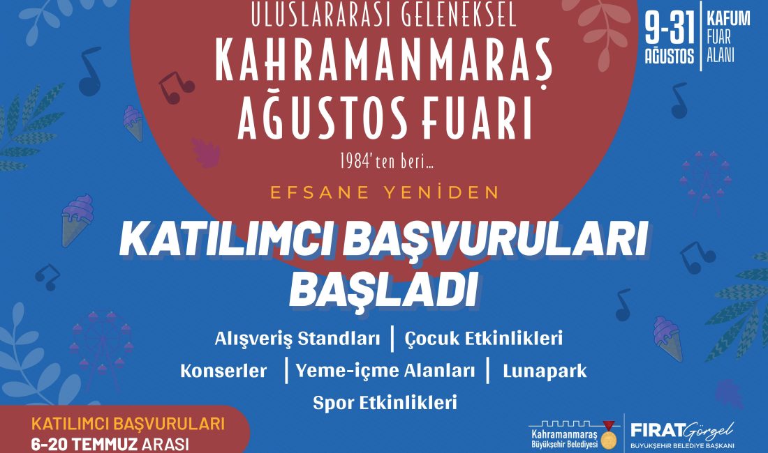 Büyükşehir Belediye Başkanı Fırat Görgel’in seçim vaatlerinden “Uluslararası Geleneksel Kahramanmaraş
