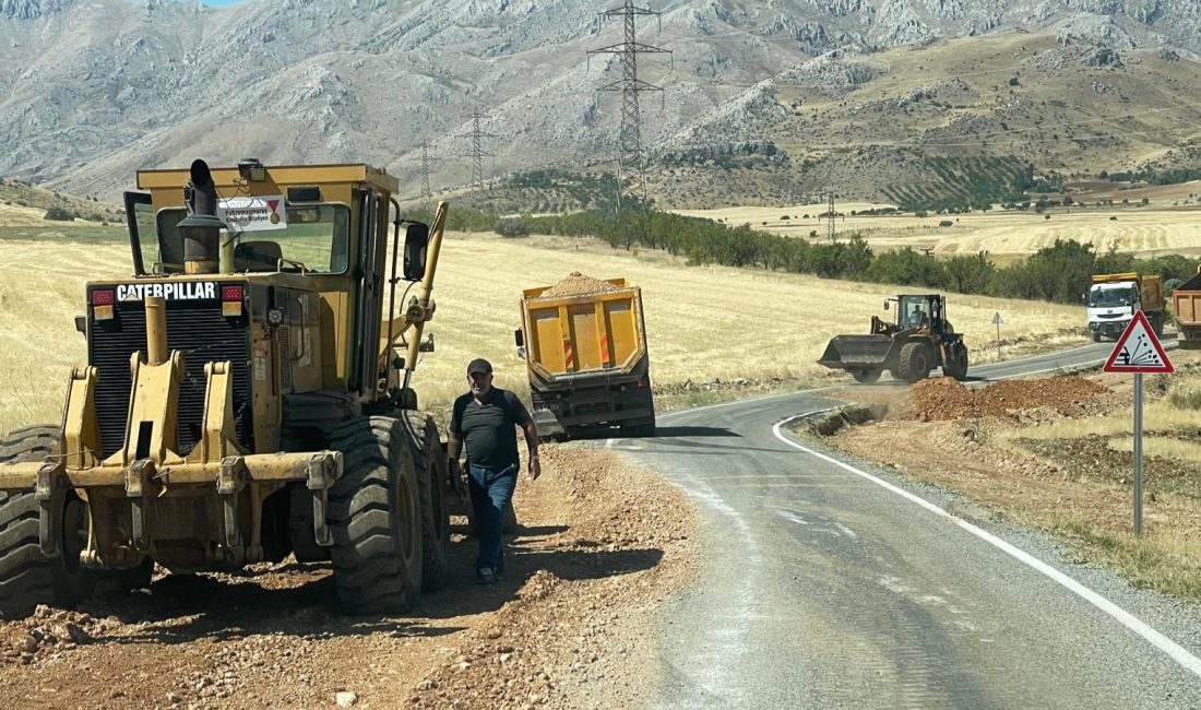 Büyükşehir Belediyesi, Elbistan’da Özcanlı Mahallesi’ne ulaşım sağlayan 2 kilometrelik arterde