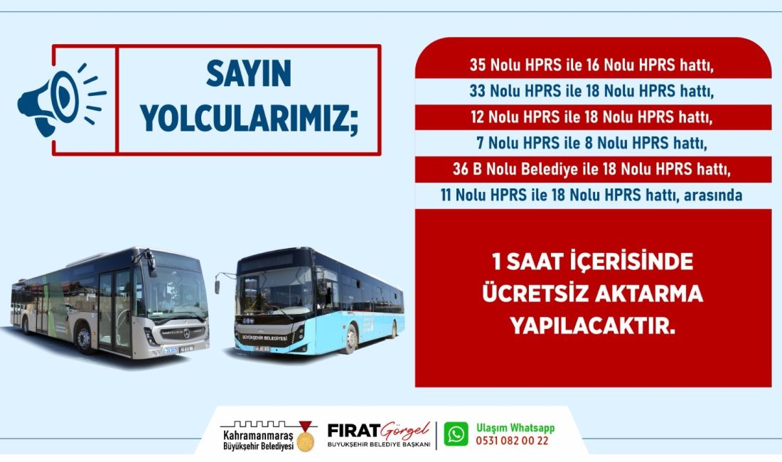 Büyükşehir Belediyesi, şehir içi toplu ulaşımda bazı hatlardan hastanelere ulaşım