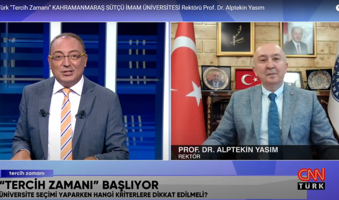 Kahramanmaraş Sütçü İmam Üniversitesi (KSÜ) Rektörü Prof. Dr. Alptekin Yasım,