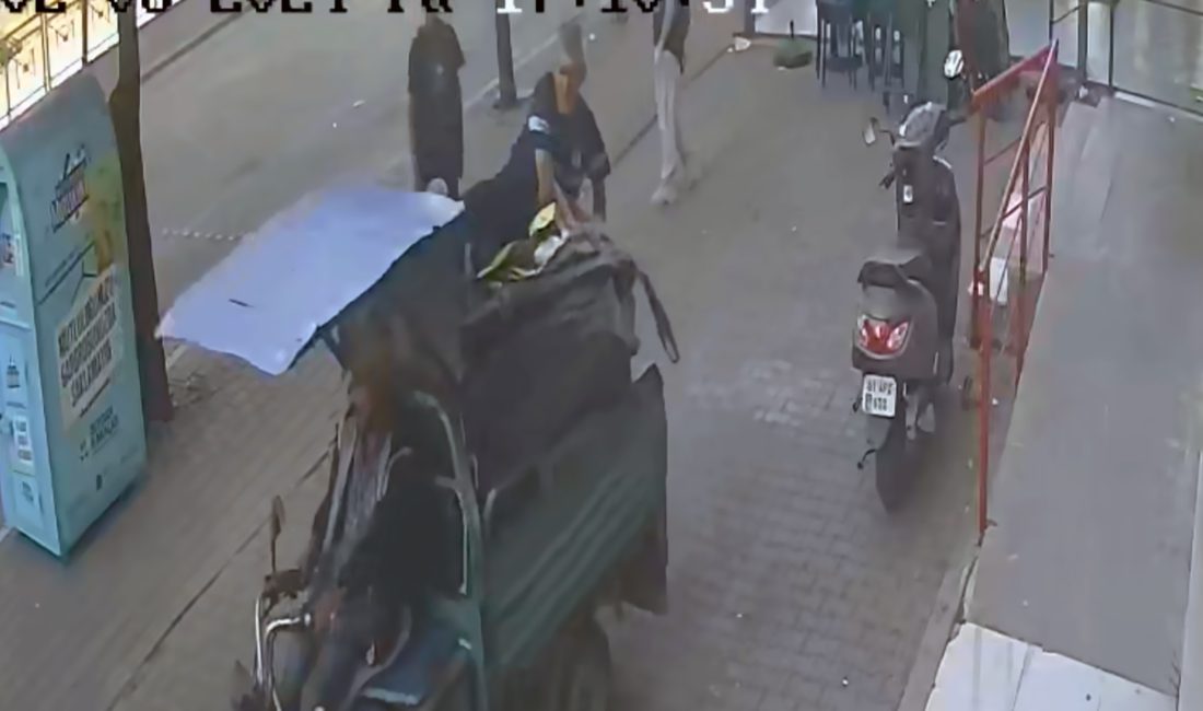 ADANA’da yaşanan olayda, bir genç olan M.T., atık kartonlarla dolu