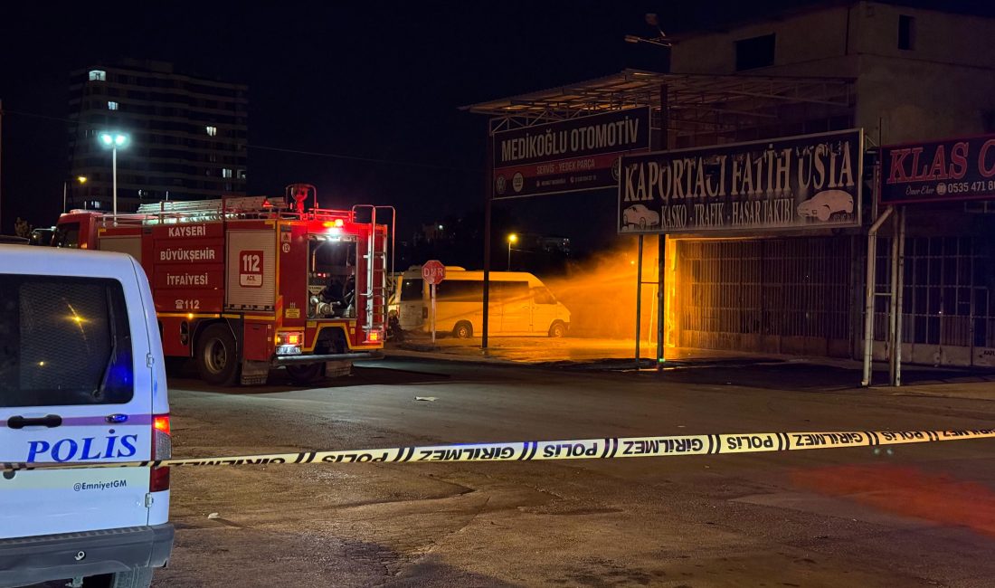 Kayseri’de bir sanayi sitesinde meydana gelen doğal gaz borusu patlaması