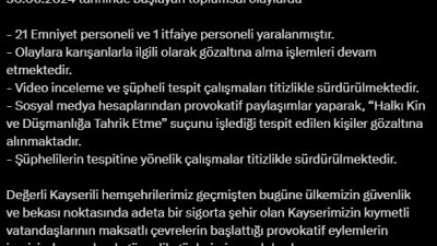 Kayseri Valisi Gökmen Çiçek, 7 yaşındaki Suriyeli kız çocuğunun tacize