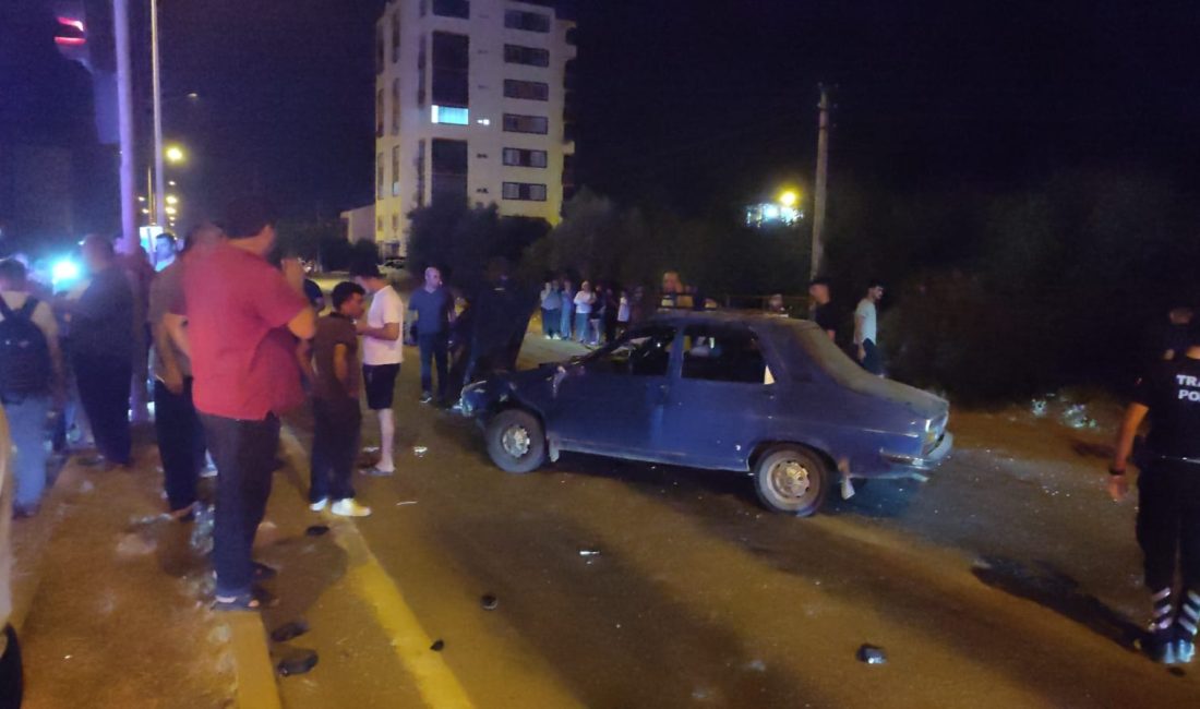 Adana’nın Kozan ilçesinde meydana gelen trafik kazasında otomobil ile motosiklet