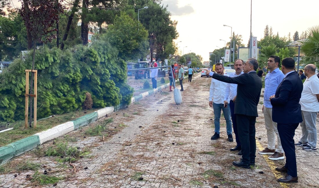 Osmaniye’de meydana gelen fırtına ve sağanak yağış, çatıların uçmasına ve
