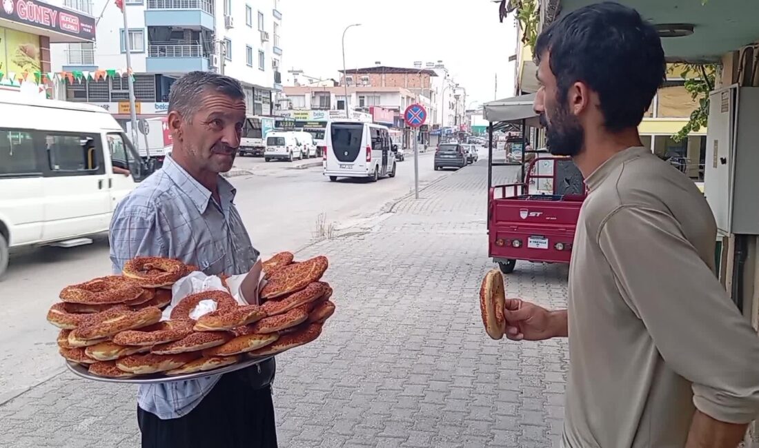 Kadirli’de yıllardır simit satan Nebi Gönen, alım gücünün düşmesi ve
