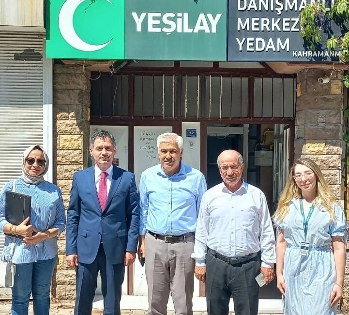 Çalışma ve İş Kurumu Müdürü Ali Güner, Yeşilay Kahramanmaraş Şubesi’nin