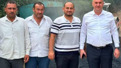 Düziçi Belediye Başkanı Mustafa İba, Karlıca Mahallesi’nde sıcak asfalt döküm
