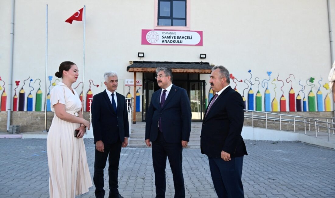 Osmaniye Valisi  Dr. Erdinç Yılmaz, yapımı tamamlanan Devlet Bahçeli Fen