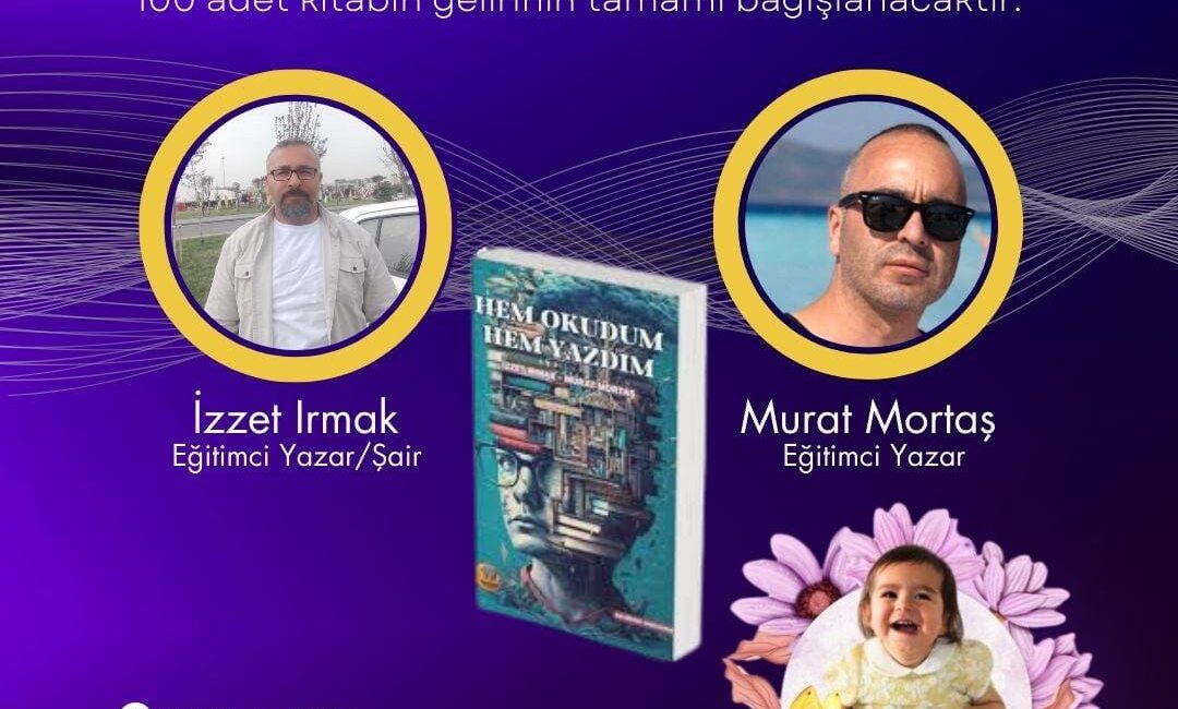 Kadirli’de SMA Sevgi Bebek yararına Eğitimci Yazar/Şair İzzet Irmak ve