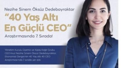 Kipaş Kağıt Grubu’nun CEO’su Nezihe Sinem Öksüz Dedebayraktar, iş dünyasında