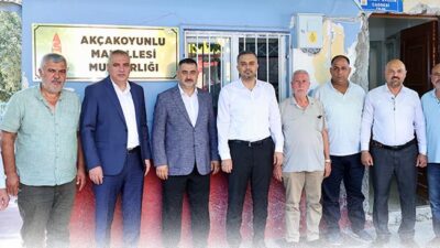 Onikişubat Belediye Başkanı Hanifi Toptaş, bölgesel muhtarlar buluşması kapsamında Akçakoyunlu Mahallesi Muhtarı Atilla