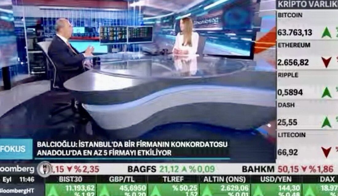 Kahramanmaraş BLC Group Yönetim Kurulu Başkanı Şahin Balcıoğlu, Bloomberg TV’de