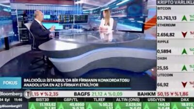 Kahramanmaraş BLC Group Yönetim Kurulu Başkanı Şahin Balcıoğlu, Bloomberg TV’de
