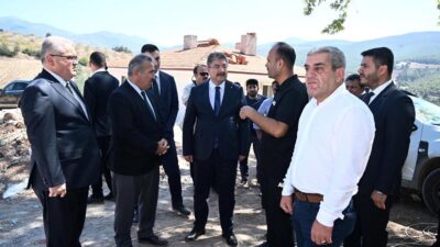 Osmaniye Valisi Dr. Erdinç Yılmaz, Hasanbeyli Yeşilyurt Köyünde yapımı devam