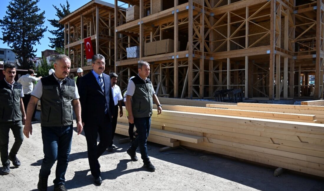 Osmaniye Valisi Dr. Erdinç Yılmaz, Orman İşletme Müdürlüğü Lojman inşaatında