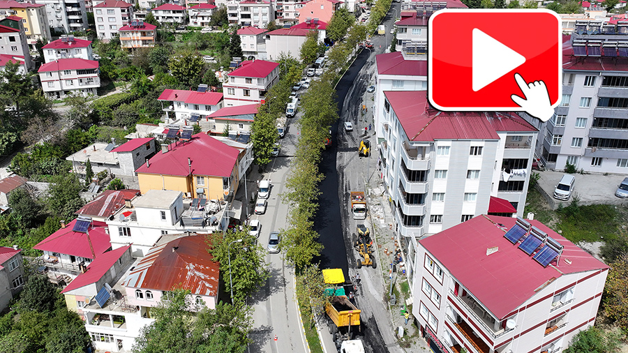 Büyükşehir Belediyesi, Andırın’ın en işlek arterlerinden Hükümet Caddesi’nin asfaltını baştan