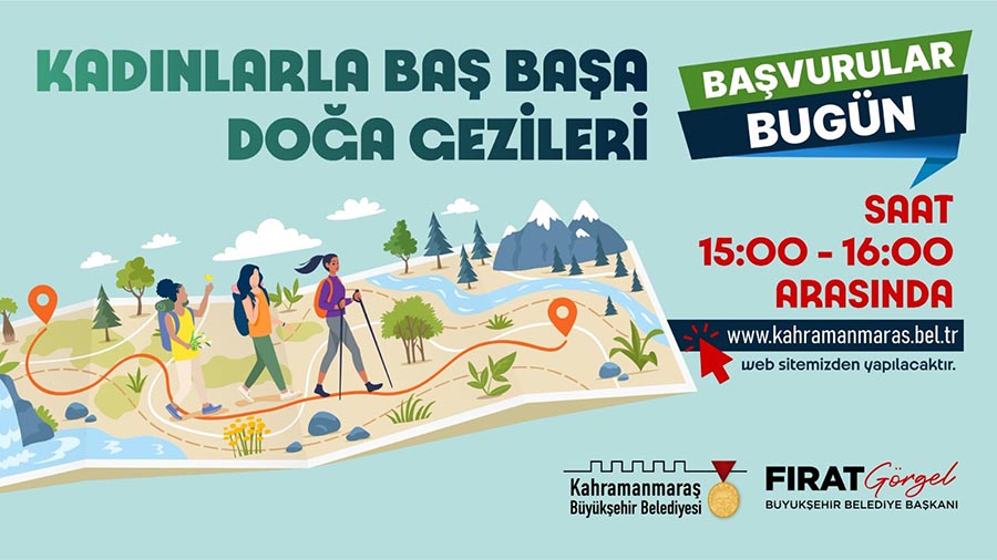 Büyükşehir Belediyesinin örnek projelerinden Kadınlarla Baş Başa Doğa Gezileri’ne yeni