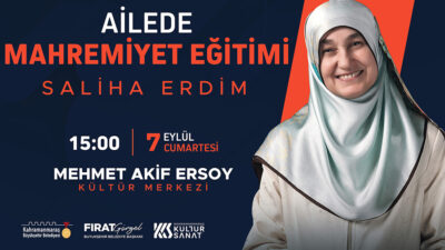 Büyükşehir Belediyesi, 7 Eylül Cumartesi günü Mehmet Akif Ersoy Kültür