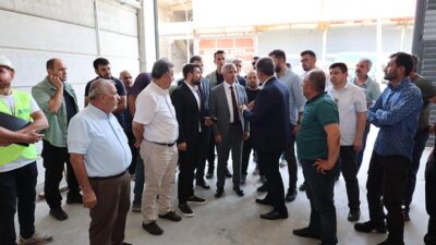 Kahramanmaraş Valisi Mükerrem Ünlüer, yeni inşa edilen ve inşası devam