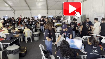 Türkoğlu Demiryolları Lojistik Merkezi’nde düzenlenen Uluslararası ve Liselerarası İnsansız Hava