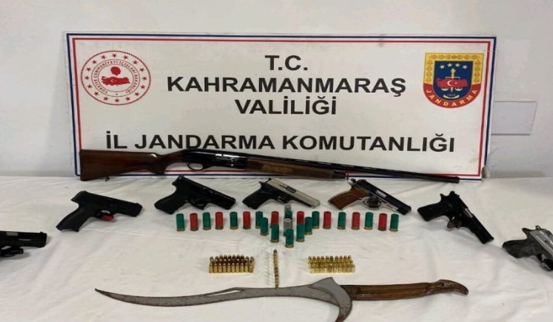 Kahramanmaraş’ta jandarma ekipleri tarafından yapılan istihbari çalışma neticesinde bir kişinin