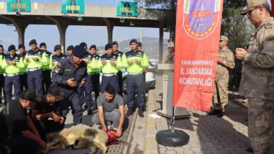 Kahramanmaraş Otoyol Jandarma Komutanlığı, düzenlenen törenle, trafik açısından polis sorumluluk