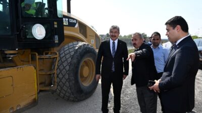 Osmaniye Valisi Dr. Erdinç Yılmaz, yapımı devam eden ve bugün