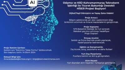 Kahramanmaraş Ticaret ve Sanayi Odası (KMTSO) ile KSÜ-Kahramanmaraş Teknokent, Ticaret