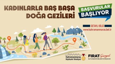 Büyükşehir Belediyesinin Kadınlarla Baş Başa Doğa Gezileri’ne yeni başvurular alınıyor.