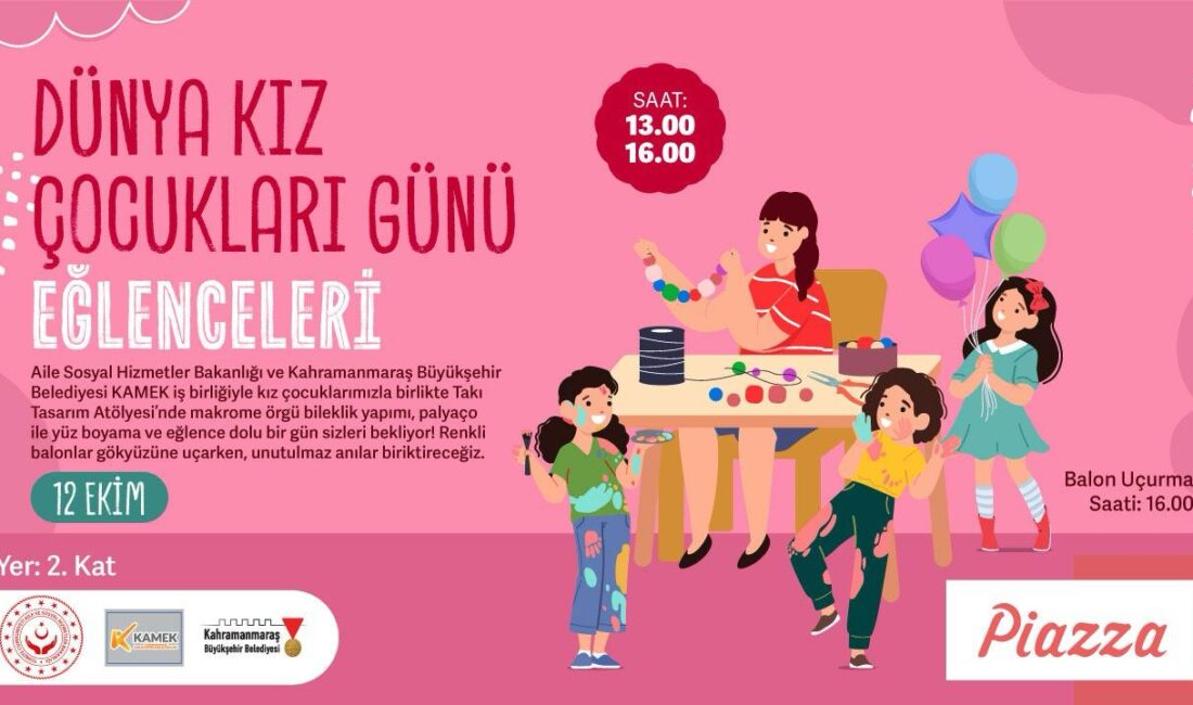 Büyükşehir Belediyesi öncülüğünde Dünya Kız Çocukları Günü dolayısıyla 12 Ekim