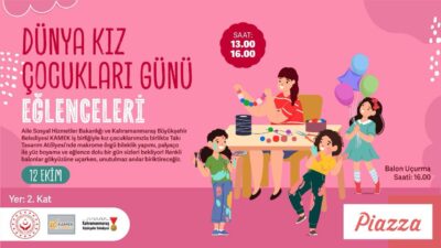 Büyükşehir Belediyesi öncülüğünde Dünya Kız Çocukları Günü dolayısıyla 12 Ekim