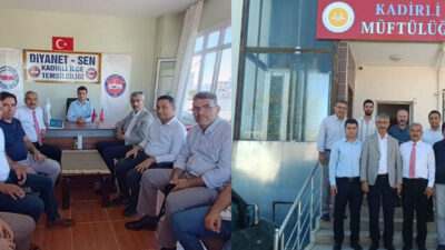 Osmaniye Memur-Sen ve Eğitim -Bir-Sen Başkanı Mahmut Kahraman’dan Kadirli Diyanet