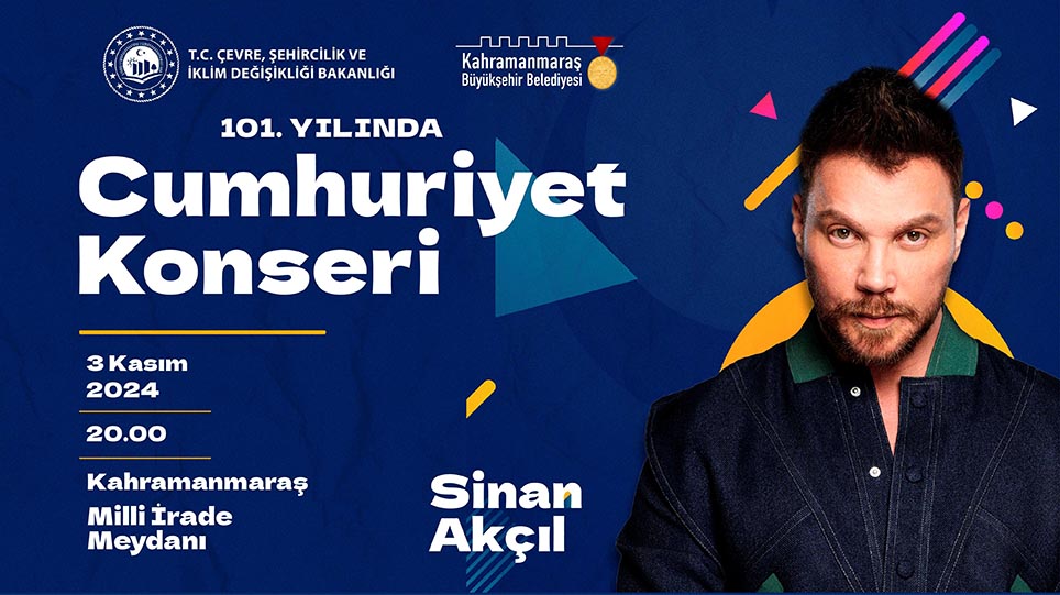 Cumhuriyet Bayramı kutlamaları çerçevesinde 3 Kasım Pazar günü pop müziğin