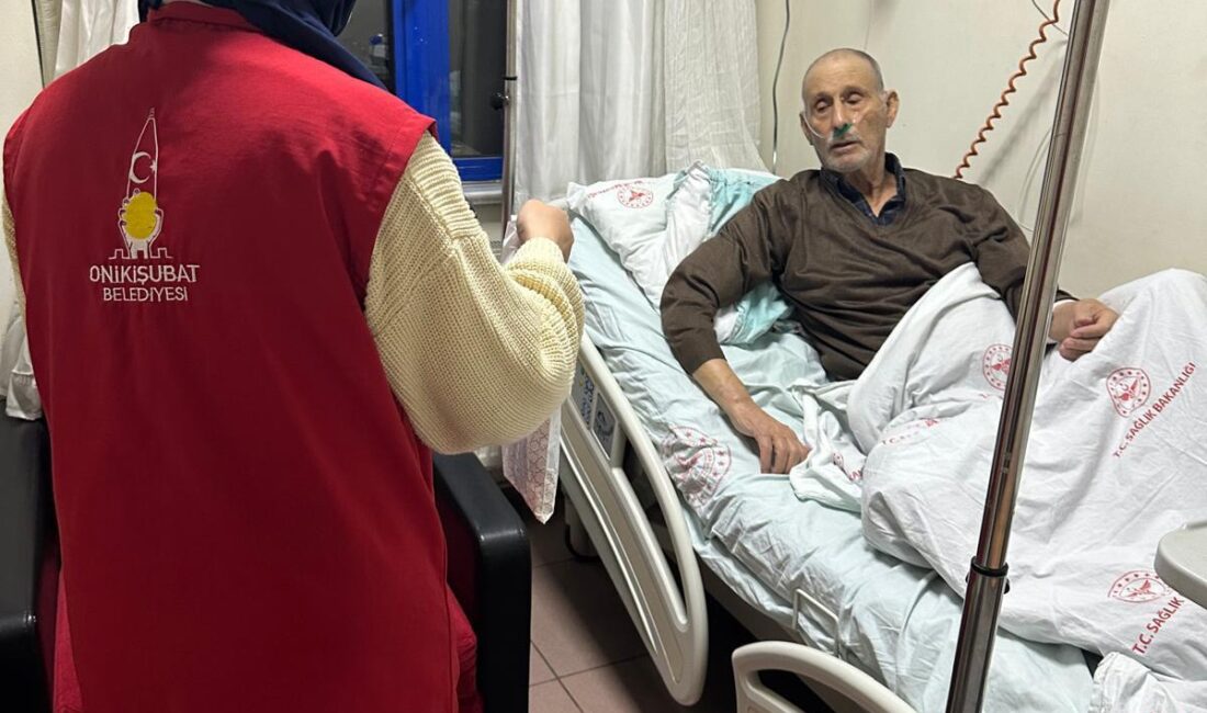 Onikişubat Belediyesi Sosyal Yardım İşleri Müdürlüğü ekipleri, hastalar ve yakınlarına
