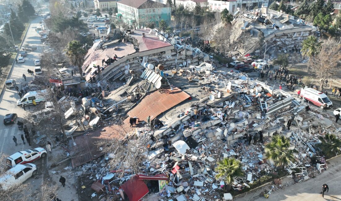Ömer KOÇ/KAHRAMANMARAŞ, – KAHRAMANMARAŞ’ta, depremde yıkılarak 69 kişinin yaşamını yitirdiği