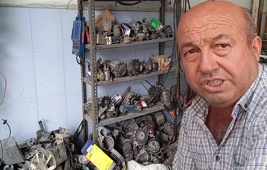 Kadirli’de oto elektrik tamirciliği yapan Hacı Dalkıran, ekonomik sorunlar nedeniyle