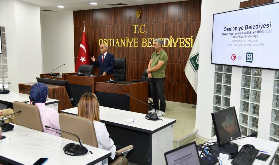 Osmaniye Belediyesi, hizmet kalitesini artırarak vatandaşlara daha iyi hizmet sunabilmek